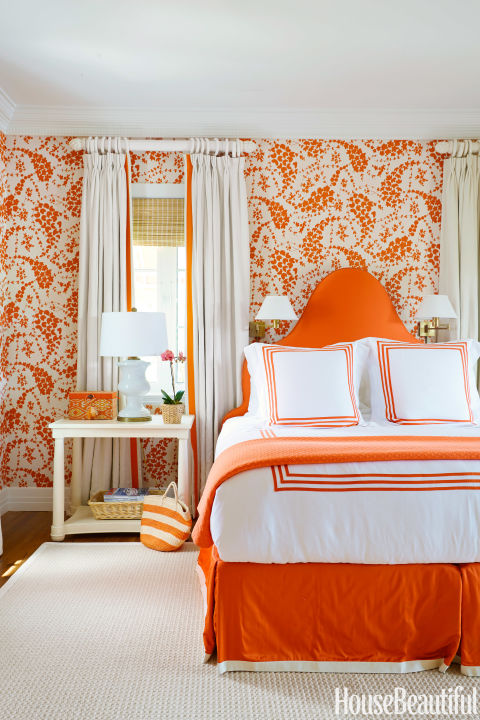 Shades of orange add warmth and create a relaxing atmosphere that can aid digestion — especially if you've eaten a big dinner. The color helps warm and relax body muscles, which is essential to getting a good night's sleep.